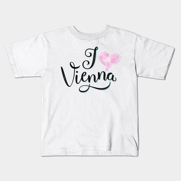 Vienna Kids T-Shirt by CalliLetters